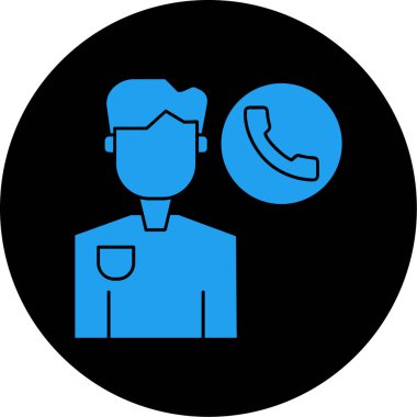 Çağrı merkezi ikon vektör illüstrasyonu