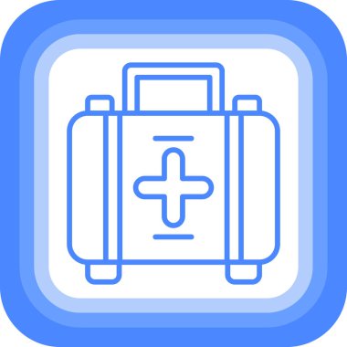 İlk yardım kiti simgesi basit tarzı