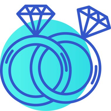 Elmas simgesi, vektör illüstrasyonu basit tasarım