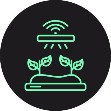 eşsiz akıllı ev ve alarm vektör çizgisi simgesi