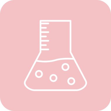 Test tübü simgesinin vektör illüstrasyonu