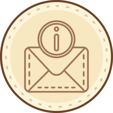 zarf simgesi, vektör çizimi