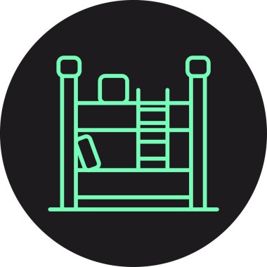 Bir bank simgesinin vektör illüstrasyonu