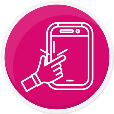 cep telefonu simgesi, vektör illüstrasyon tasarımı