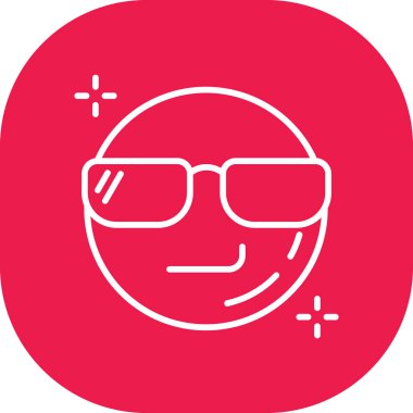 gözlük simgesi, vektör illüstrasyonu