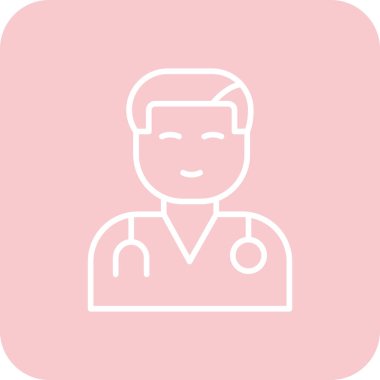 vektör doktor simgesi illüstrasyonu