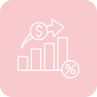 Bir grafiğin vektör illüstrasyonu