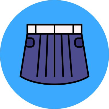 Kumaş simgesi, vektör çizimi