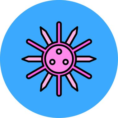 yaz ikonu vektör illüstrasyonu