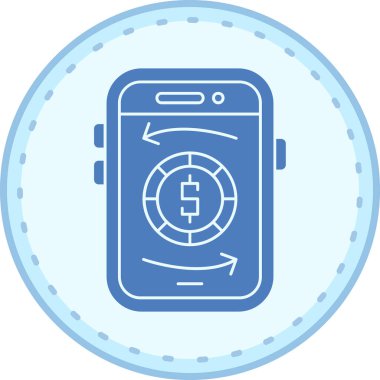 akıllı telefon simgesi vektör illüstrasyonu