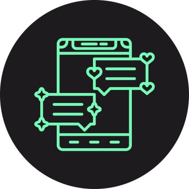 Vektör Kalp Ağı simgesi