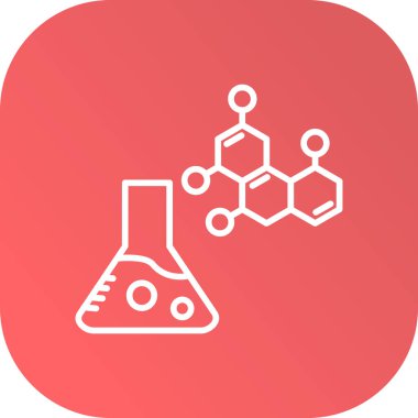 Kimyasal simgenin vektör illüstrasyonu