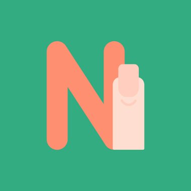 El simgesi ile n harfi