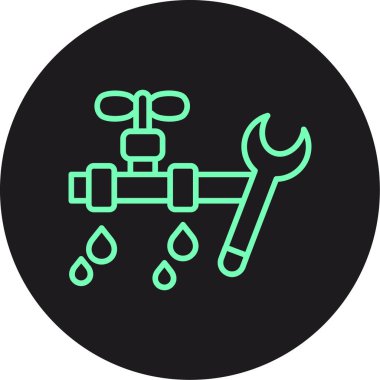 İngiliz anahtarı. Web simgesi basit illüstrasyon