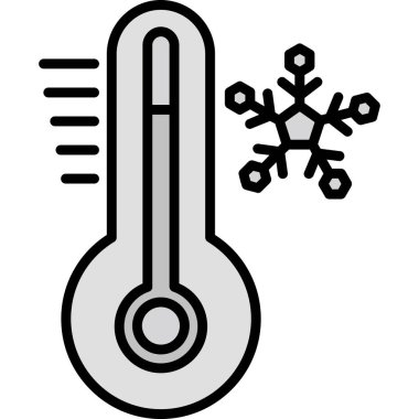 Sıcaklık. Web simgesi basit illüstrasyon