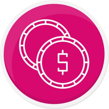 Dolar para simgesi, vektör illüstrasyonu