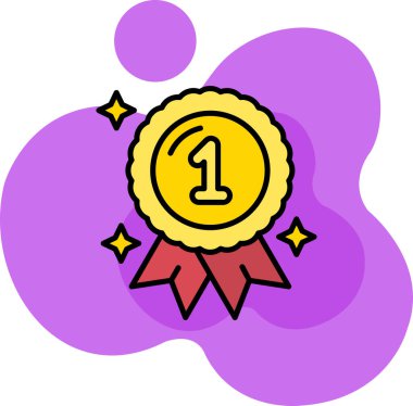 Ödül. Web simgesi basit illüstrasyon