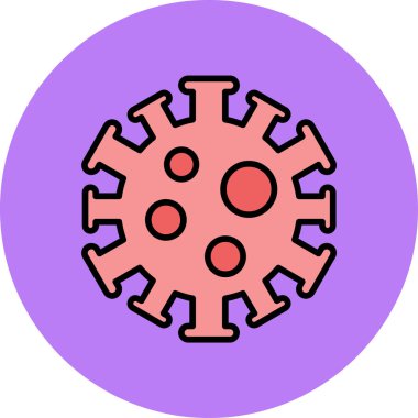 Virüs. Web simgesi basit illüstrasyon