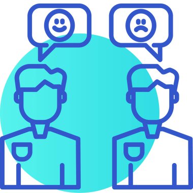 Müşteri hizmeti simgesi, vektör illüstrasyonu basit tasarım