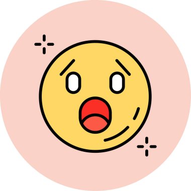 emoji. Web simgesi basit illüstrasyon