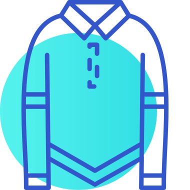 Ceket. Web simgesi basit illüstrasyon