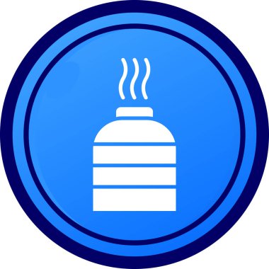 Kahve fincanı mavi vektörü izole edildi