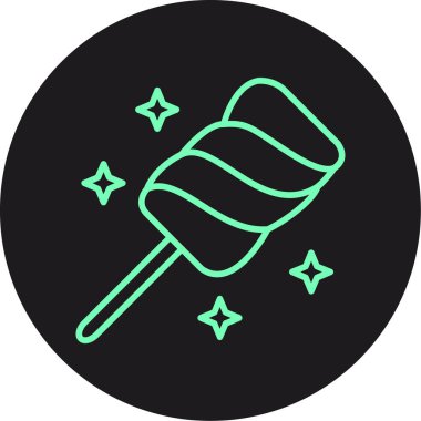 Benzersiz lolipop vektör simgesi