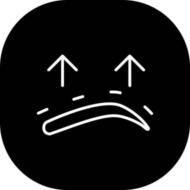 Üzücü simgenin vektör illüstrasyonu