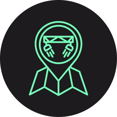 Modern simgenin vektör illüstrasyonu