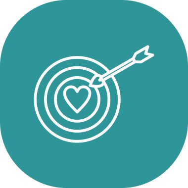 Modern aşk simgesinin vektör çizimi