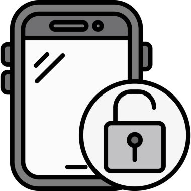 akıllı telefon kilidi simgesi