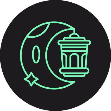 Eşsiz Ay Vektörü Kabartma Simgesi