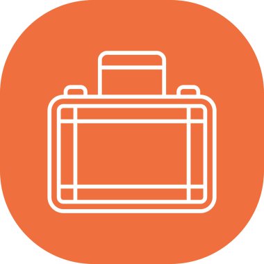 Çanta simgesinin vektör illüstrasyonu