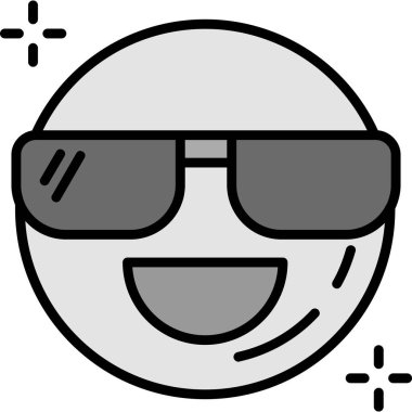 gözlük simgesi, vektör çizimi