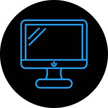 Bilgisayar. Web simgesi basit illüstrasyon