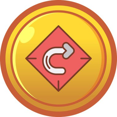 Pusula. Web simgesi vektör illüstrasyonu