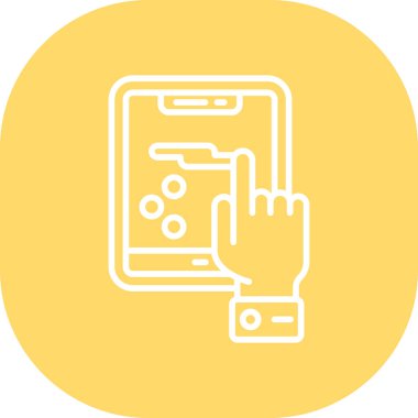 Akıllı telefon. Web simgesi basit illüstrasyon