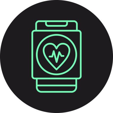 vektör nabız simgesi illüstrasyonu