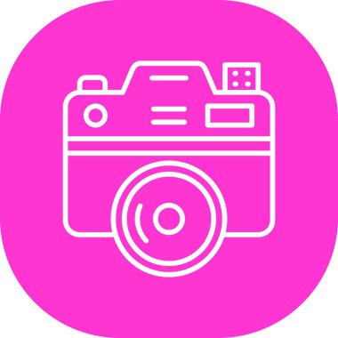 kamera web simgesi, basit vektör illüstrasyonu