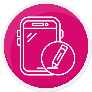 - Telefon. Web simgesi basit illüstrasyon