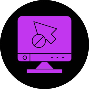 Oklu laptop. Basit simge