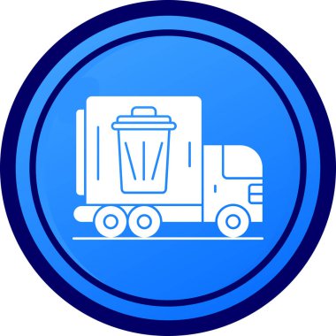 Çöp kutusu simgesi modaya uygun izole edilmiş arkaplan