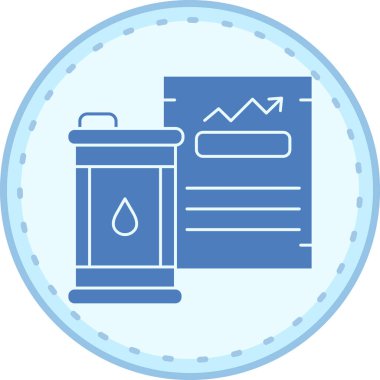 Petrol simgesinin vektör illüstrasyonu