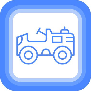 Kamyon. Web simgesi basit illüstrasyon