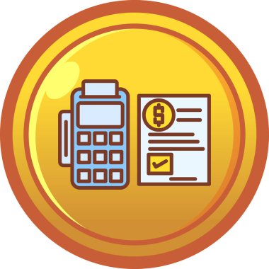 Hesap makinesi. Web simgesi basit illüstrasyon