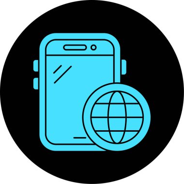 Vektör akıllı telefon simgesi illüstrasyonu