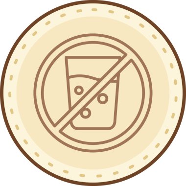 Düz stil izole edilmiş bira içme ikonu yok