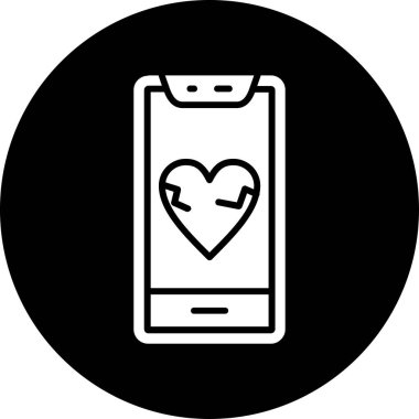 Akıllı telefon simgesinin vektör illüstrasyonu