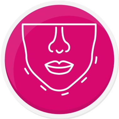 kadın simge vektör illüstrasyonu