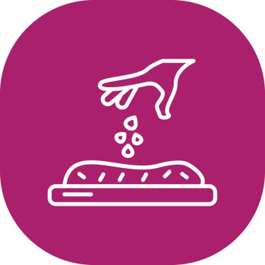 Gıda simgesinin vektör illüstrasyonu